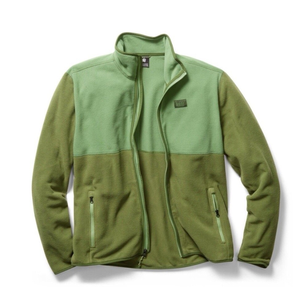 REI Co-op Trailmade Fleece turtleneck  Jacket - Men's Full front zip EUC Size L